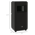 thumbnail image 6 of HOMCOM 10,000 BTU Portable Air Conditioner with Remote Control, 24H Timer On/Off, Auto & Sleep Mode, Up to 400 Sq.Ft., Black, 6 of 9