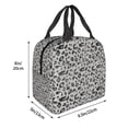 thumbnail image 3 of Easygdp Wild Animal Leopard Print Bolsa Térmica Premium - Tela Oxford Impermeable, Gran Capacidad, Bolsillo Frontal, Unisex para Trabajo, Escuela, Actividades al Aire Libre y Picnics, 3 of 8