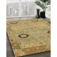 thumbnail image 2 of Ahgly Company Indoor Round Abstract Light Brown Oriental Area Rugs, 3' Round, 2 of 6