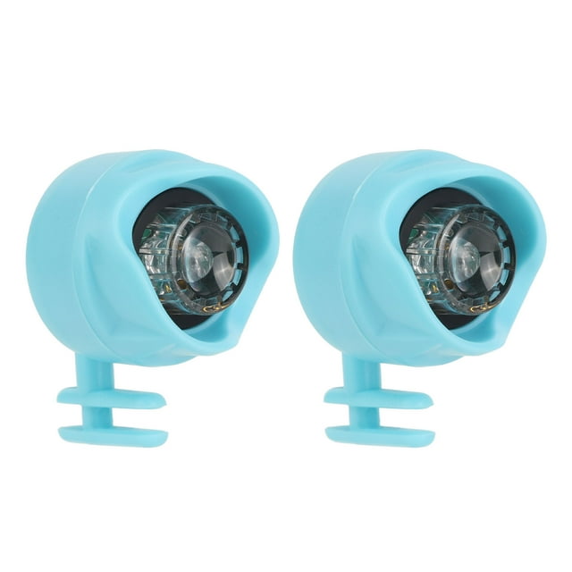 2pcs mini Shoe Light outdoor Shoe Light camping senderismo con batería de botones incorporada azul