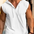 thumbnail image 3 of CENL Men Tank Tops Summer Sleeveless T-shirt Solid Color Loose Shirt Casual Top, 3 of 9