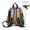 thumbnail image 5 of FORMRS School Backpack with Front Zippered Pocket 12" Student Travel Daypack, Colorful Black, 5 of 6
