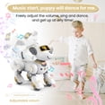 thumbnail image 3 of FUUY Perro Control Remoto para Niños Perro Robot Dorado Que Actúa Como un Perro Real Mascota Robot Interactiva Sígame Juguetes Robóticos Perro Robot Inteligente Diseño Programable para Cantar y Baila, 3 of 7
