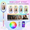 thumbnail image 5 of DSLR lPad Photo Booth Shell for Any lpad and Camera with Flight Case,2-in-1 Selfie Portable Photo Booth,APP Control RGB Light for Parties Wedding Rental (White, 10.9/11in), 5 of 13