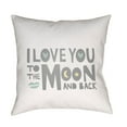 thumbnail image 2 of Surya  Love To Moon Medium Throw Pillow - Purple - Blue & Pink, 2 of 2
