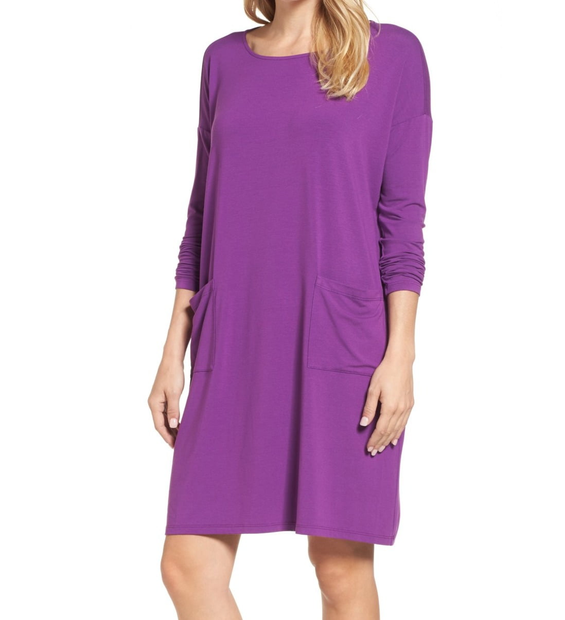 Eileen Fisher Dresses Eileen Fisher Womens Scoop Neck Pocket Shift