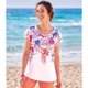 thumbnail image 2 of Atlas For Women - Camiseta Hibisco para Mujer (Blanco), 2 of 2