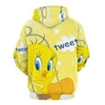 thumbnail image 5 of Looney Tunes Tweety Hoodie 3D Print Pullover Hooded Long Sleeve Sweatshirts Tops Blouse with Pocket for Mens Womens, 5 of 7