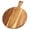 Round, variant on Washranp Acacia Wood Cutting Board with Handle,Wear-resistant Convenient Round Shape Chopping Paddle Cutting Board for Kitchen Carving Cutting