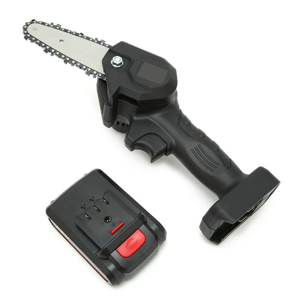 Lithium Electric Saw Mini Electric Pruning Saw HandHeld Charging Garden Trimming Chainsaw FYD001 Black AC110240VUS Plug