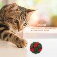 thumbnail image 4 of 3 piezas de juguete de gato colorido de peluche divertido interactivo Bell Bouncy Ball (Navidad) Ndcxsfigh Nuevos Originales, 4 of 7