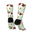 thumbnail image 3 of Goofa Floral Vintage Printed Men's Crew Socks, Soft Durable Breathable Moisture-Wicking with Odor Control Cotton socks, 3 of 9