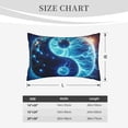 thumbnail image 4 of Daiia Blue Yin And Yang Bedding Waterproof Pillow Protector Zippered Queen – Bed Bug Proof Pillow Encasement-20"x30", 4 of 6