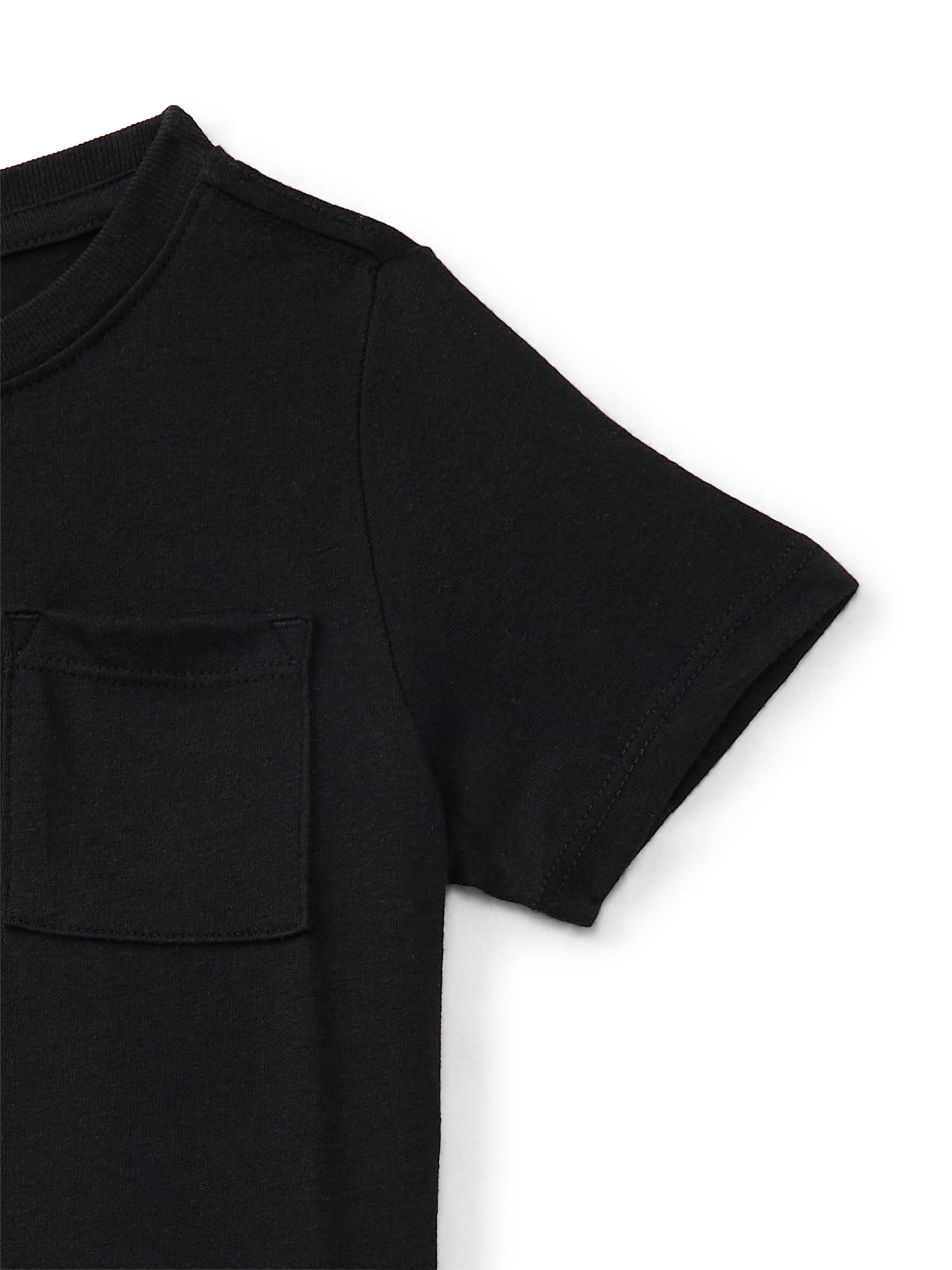 Wonder Nation Toddler Boys' Pocket Tee with Short Sleeves, Size 18M-5T