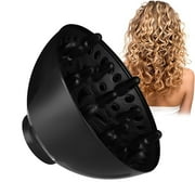 KPLFUNK Universal Hair Diffuser Attachment Professional Hair Dryer Diffuser for Curly and Natural Wavy Hair