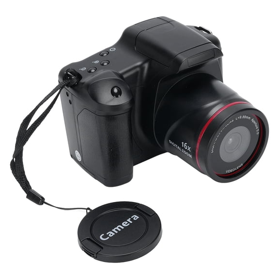 Yajisi Digital Camera 16MP 1080P Full HD Video 16x Digital Zoom 2.4 Inch LCD Screen Portable Telephoto Vlogging Camera for Photography and Daily Travel (5.12 inches / 13 cm, Black)