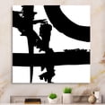 thumbnail image 1 of Porch & Den  Black and White Crossing Paths I" Gallery-wrapped Canvas 36 in. wide x 36 in. high, 1 of 5