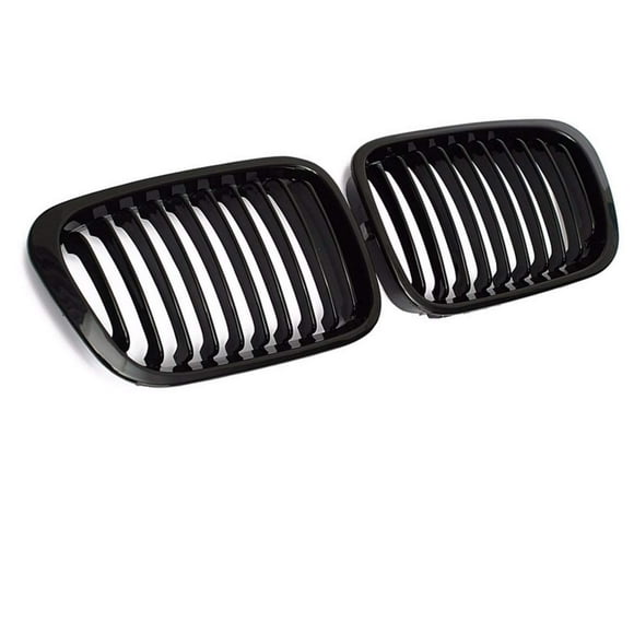 Parrilla de vehículo CALU LUKY BMW Serie 3 E46 98-01 negra, paquete de 2