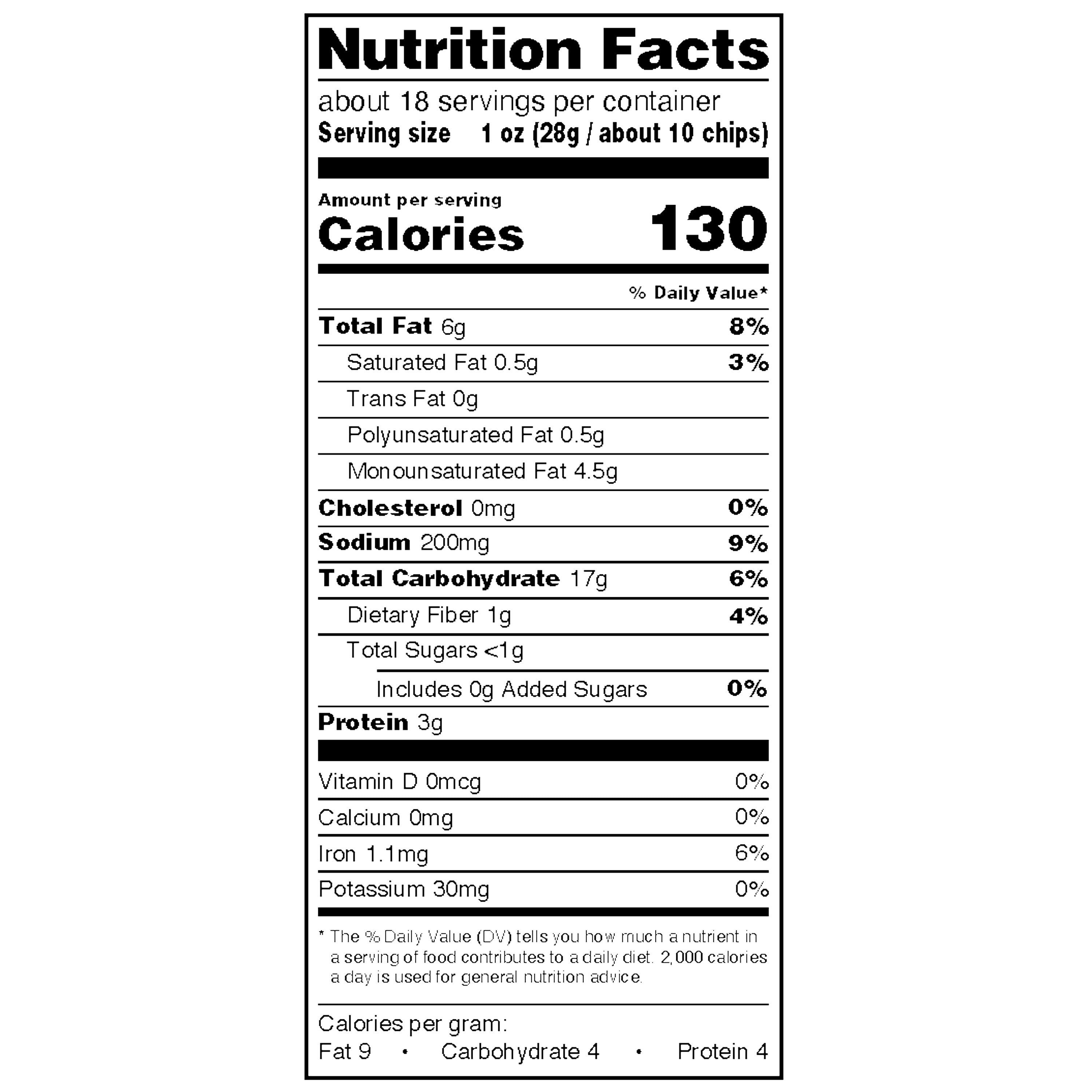 (10 pack) Great Value Sea Salt Pita Chips Party Size, 18 oz
