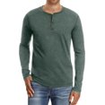 thumbnail image 1 of Playera Manga Larga Moda Casual Cuello Henley Para Hombre, 1 of 5