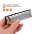 thumbnail image 4 of 1 Pc Durable 10-hole 20-tone Blues Harmonica Small Instrument Blues Harmonica, 4 of 4