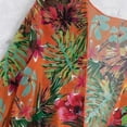 thumbnail image 5 of WREESH Womens 3 Piece Swimsuits Tropical Print Bikini Set with Kimono Beach Cover Ups with Chest Pad with Steel Bra Print Split Swimsuit Bikini Bathing Suit Orange, 5 of 8