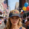 thumbnail image 6 of NIEWTR 250 Anniversary USA Hat Adjustable United States 250th Anniversary Hat 1776-2026 Embroidery USA Baseball Cap Men Women(D,One Size), 6 of 9