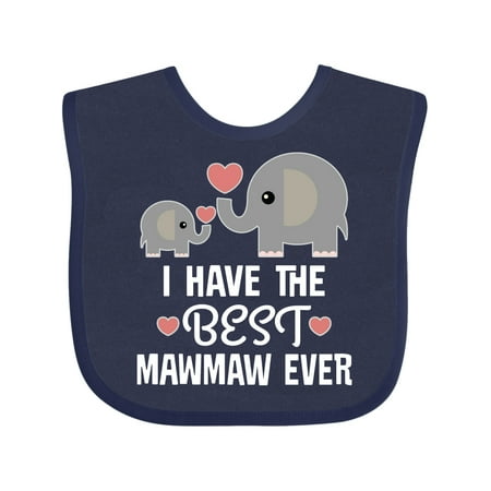 

Inktastic Best Mawmaw Ever Grandchild Gift Baby Boy or Baby Girl Bib
