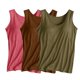 thumbnail image 1 of Camisola de manga corta para mujer, con almohadilla para el pecho, sin aros de acero, ropa interior para yoga, deportes, chaleco de poliéster para mujer, 1 of 3