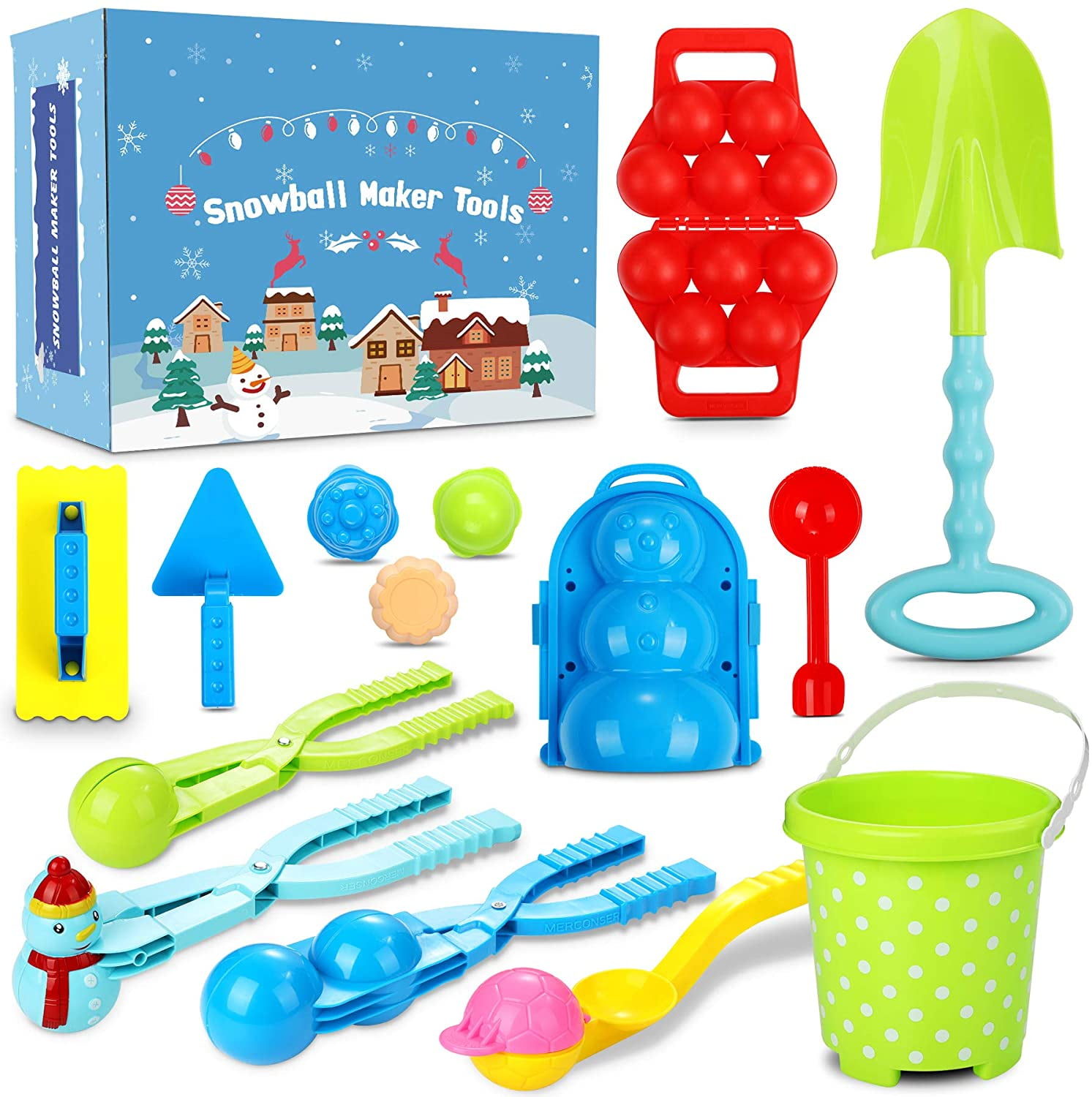 Snowball Makers for Kids,Snow Toys for Kids Ages 3-4-8-10-12, Winter Outdoor Sno