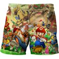 thumbnail image 1 of Game Mario Series Peripheral 3D Digital Pattern Boys Beach Casual Pants-week, 1 of 4