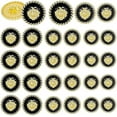 thumbnail image 2 of 24pcs Metal Blazer Button 3 Size Antique Lion Buttons Single Hole Sewing Buttons Black Golden Shank Buttons, 2 of 9