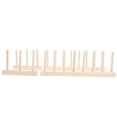 thumbnail image 2 of 2 Pcs Étagère Multifonctionnelle en Bois pour Bols et Assiettes, 2 of 9