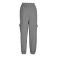 thumbnail image 2 of Sweatpants Bottoms for Women High Waisted Sweatpants with Drawstring Wide Leg Cargo Trousers Baggy Jogging Joggers Solid Colour Workout Tracksuit Bottoms Casual Lounge Active Pants, 2 of 6