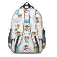 thumbnail image 3 of Highland Cow and Bathtub Print Backpack for School, Cute School Bag with Adjustable Shoulder Straps and Padded Back, 16.9"x12.6"x5.9", 3 of 5