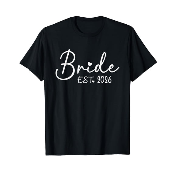 Bride Est. 2026 Matching Bride Groom 2026 Engagement Wedding T-Shirt