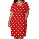 thumbnail image 2 of Elegante vestido de noche holgado de lunares blancos y rojos para mujer vestidos de lujo con bolsillos vestido de graduación de verano, 2 of 6