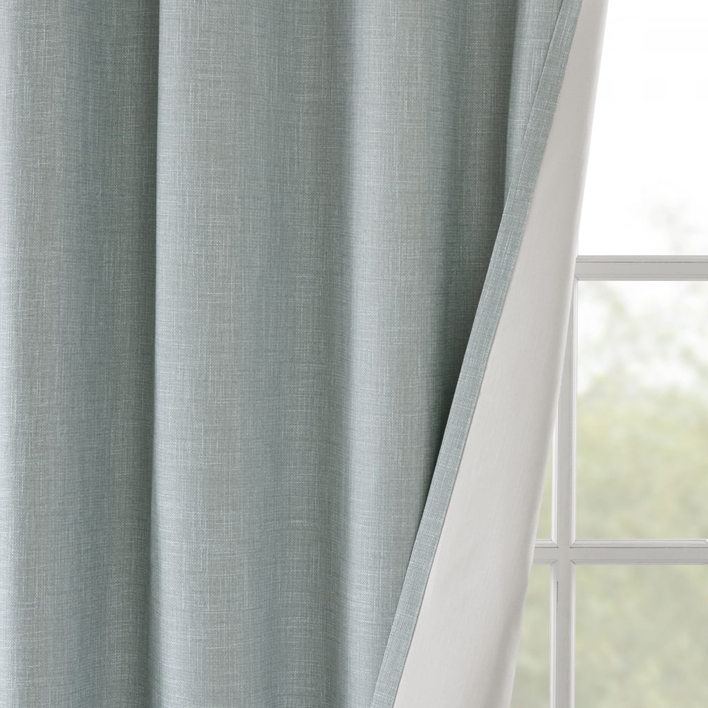 MAYEERTY 1 Pc Printed Heathered Blackout Grommet Top Curtain Panel