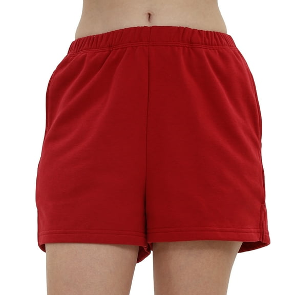 Amazhiyu Women's High Waist Elastic Sweatshorts Comfy Lounge Bottom with Pockets