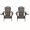 Dark Brown, variant on Jiallo Foldable Adirondack Chair With Cup Holder Conversation Set