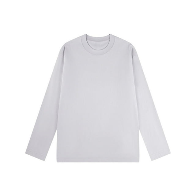 Chbgutlmr Womens Tops Fall Long Sleeve Crewneck Loose Casual Basic Shirts Solid Color Blouses Plain Tops