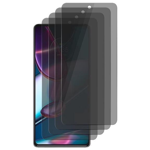 UZWZW 4 Pack Privacy Screen Protector Tempered Glass for Motorola Edge Plus 2022 / Plus 5G UW (2022) / Edge 30 Pro