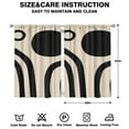 thumbnail image 2 of Modern Abstract Geometric Boho Curtains-blackout Curtains Bedroom Decor Living Room Darkening Grommet Window Drapes 2 Panels Set 41"x63", 2 of 2