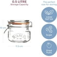 thumbnail image 3 of FZHANC-Square Swing Top Glass Jar | 17oz, 3 of 4