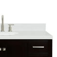 thumbnail image 6 of Ariel Cambridge 48 Inch Single Oval Sink Bathroom Vanity With Carrara White Quartz Countertop 1.5 Edge In Espresso, 6 of 10