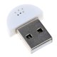 thumbnail image 1 of Mini micrófono USB sin controlador para dispositivo de equipo de grabación de computadora portátil, blanco Monstrate  EL4847-02B, 1 of 2