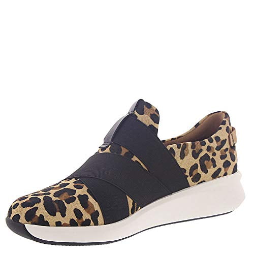 clarks un rio strap leopard