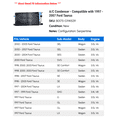 thumbnail image 2 of A/C Condenser - Compatible with 1997 - 2007 Ford Taurus 1998 1999 2000 2001 2002 2003 2004 2005 2006, 2 of 2