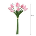 thumbnail image 2 of 9Pcs Artificial Tulips Real Touch PU Fake Flowers for Home Office Wedding Decoration, 2 of 6
