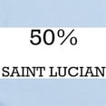 thumbnail image 2 of CafePress - 50% Saint Lucian Infant Bodysuit - Baby Light Bodysuit, Size Newborn - 24 Months, 2 of 4